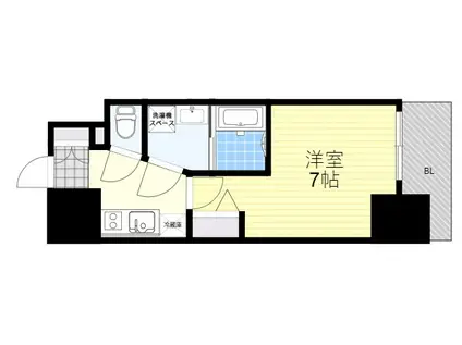 LIVECASA王子公園(1K/11階)の間取り写真