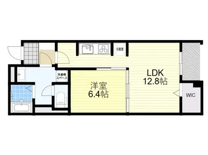 グランヴィル芦屋西(1LDK/1階)の間取り写真
