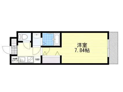 AILE御影塚町(1DK/4階)の間取り写真