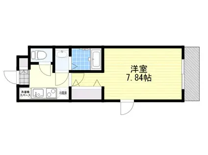 AILE御影塚町(1DK/4階)の間取り写真
