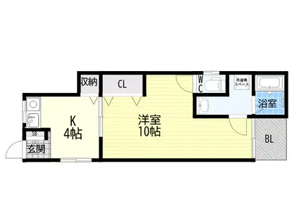 藤田ハイツ(1K/1階)の間取り写真