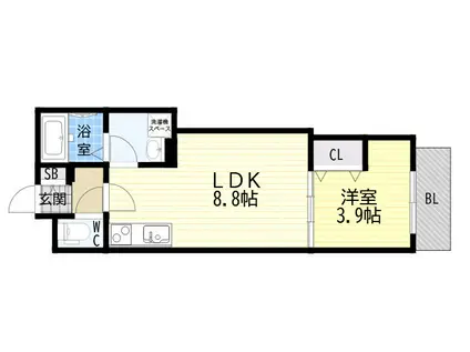 D PORTA ALOGGIO(1LDK/2階)の間取り写真