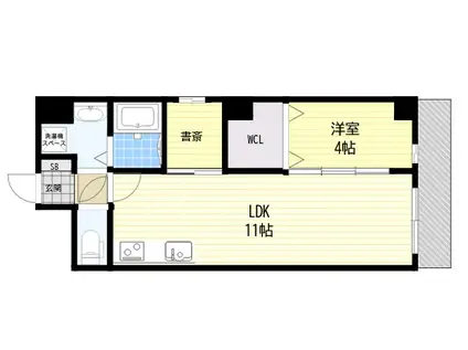 E-CSET BIEN灘(1LDK/9階)の間取り写真