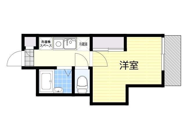 レオパレスル・コントワールⅡ(1K/4階)の間取り写真