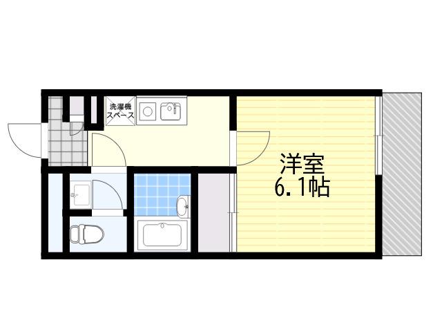 レオネクスト御影中町(1K/4階)の間取り写真