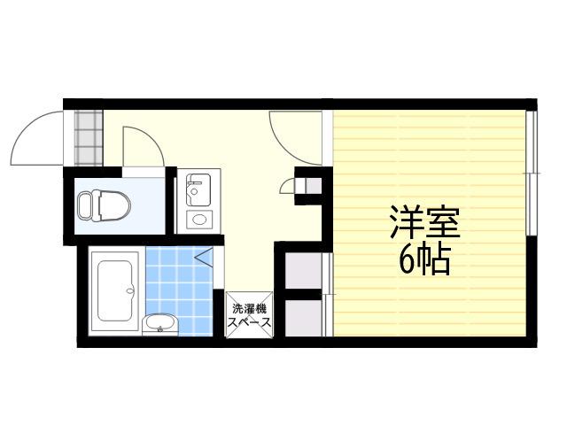 レオパレス西岡本(1K/2階)の間取り写真