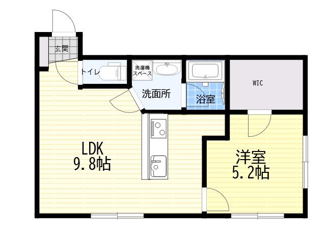 イルマーレ壱番館(1LDK/3階)の間取り写真