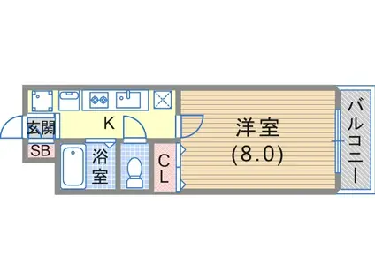 ベルコート御蔵(1K/5階)の間取り写真