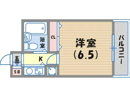 プラーフ上沢(1K/3階)の間取り写真