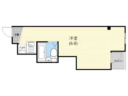第2フタバビル(ワンルーム/3階)の間取り写真