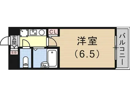 ワコーレ新神戸ステージ(1K/5階)の間取り写真