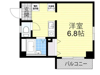 イングランドアベニューⅡ番館(1K/3階)の間取り写真