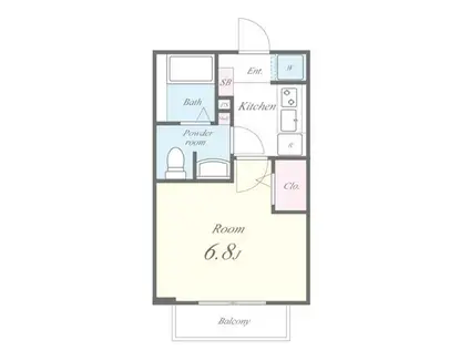 アートメゾン(1K/2階)の間取り写真