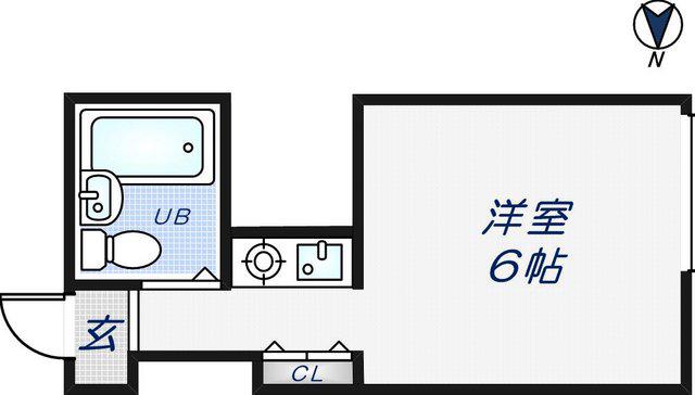 吉田アバンギャルド(ワンルーム/1階)の間取り写真