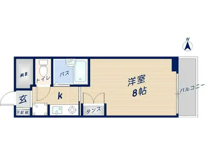 ソフィア(1K/7階)の間取り写真