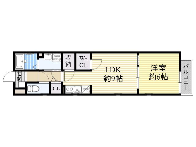 フォレストメゾンエンⅡ(1LDK/1階)の間取り写真