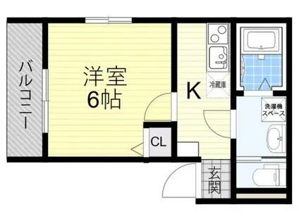 DALIAHY(1K/1階)の間取り写真