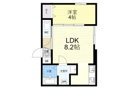 LA REGENCIA 花園(1LDK/1階)の間取り写真