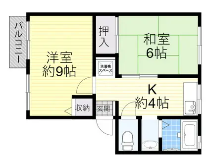 シティハイムローレル(2K/2階)の間取り写真