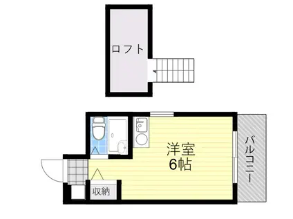シティパレス21西大寺P-1(ワンルーム/3階)の間取り写真