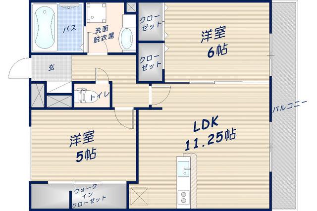 サン・ルイス(2LDK/3階)の間取り写真