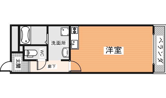 アイアールポート(1K/2階)の間取り写真