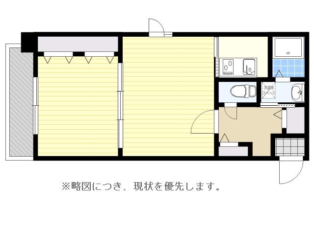 エンクレスト天神南Ⅲ(2K/2階)の間取り写真