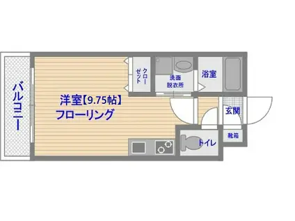 アーバンパーク天神東(ワンルーム/8階)の間取り写真