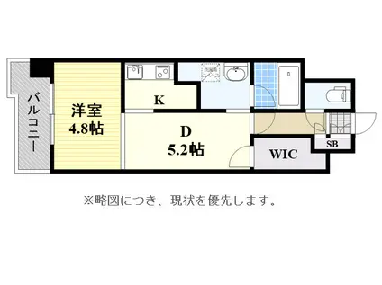 オーキッドレジデンス上呉服(1LDK/6階)の間取り写真
