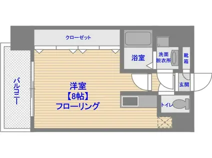リファレンス東公園(ワンルーム/6階)の間取り写真