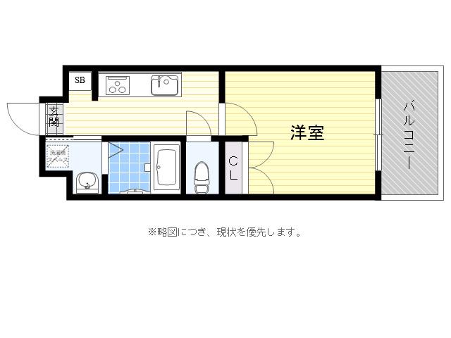 NO 111 TRADHING TOWER(1K/20階)の間取り写真
