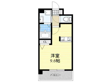 エンクレスト博多駅東2(1K/7階)の間取り写真