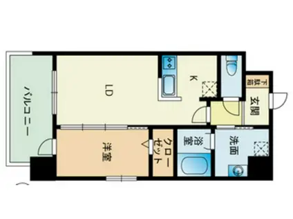 マジェスティ赤坂(1LDK/5階)の間取り写真