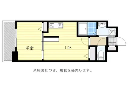 エルグランド東比恵(1LDK/2階)の間取り写真