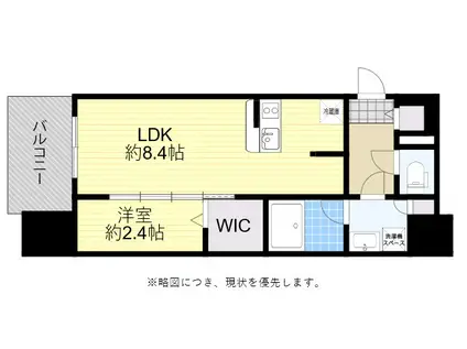 グランフォーレ博多ウォーターフロント(1LDK/12階)の間取り写真