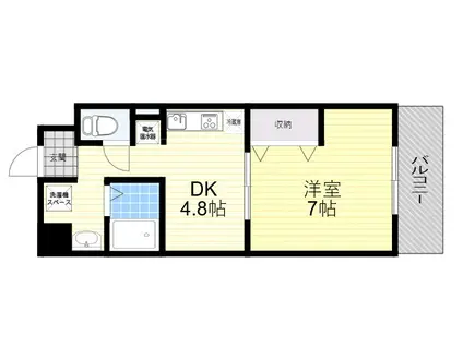 第17関根マンション(1DK/5階)の間取り写真