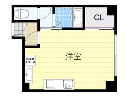 パル千里(ワンルーム/3階)の間取り写真
