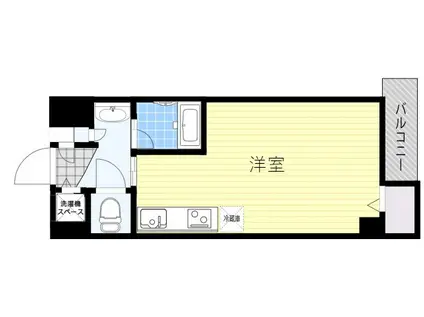 ビートルズ・フォレスト(ワンルーム/4階)の間取り写真