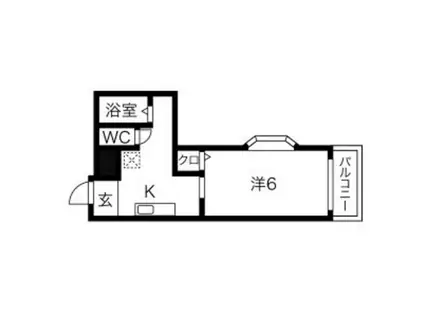バビーズ千里山(1K/3階)の間取り写真
