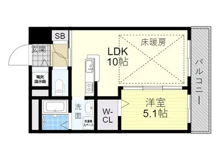 第21関根マンション(1LDK/7階)の間取り写真