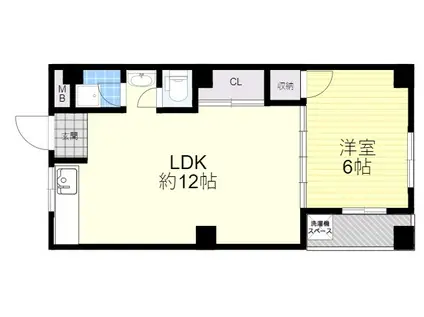 マンション村井エンタープライズ(1LDK/5階)の間取り写真
