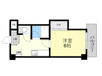 ハイツOKANO(1K/3階)の間取り写真