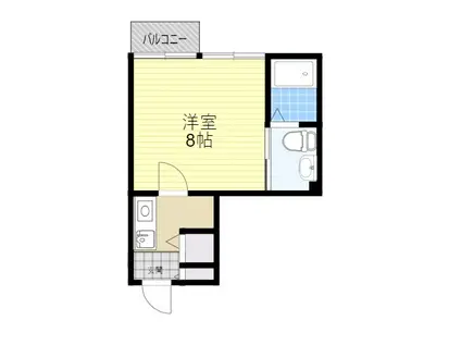 アスール江坂3RD(1K/10階)の間取り写真