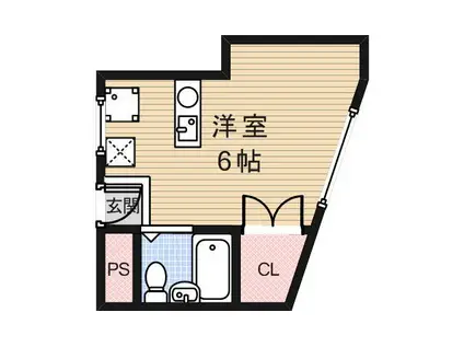 プレアール瀬川公園(ワンルーム/3階)の間取り写真