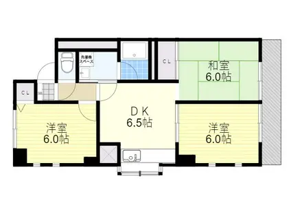 アイム・オーツー(3DK/4階)の間取り写真
