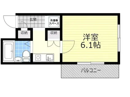 アメニティ植野(1K/2階)の間取り写真