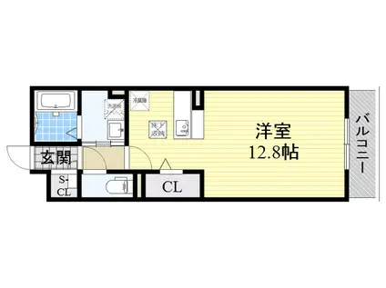 CHEZ MOI(ワンルーム/1階)の間取り写真