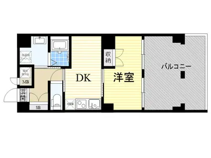 SURF ISLAND SAN SEBASTIAN(1DK/1階)の間取り写真