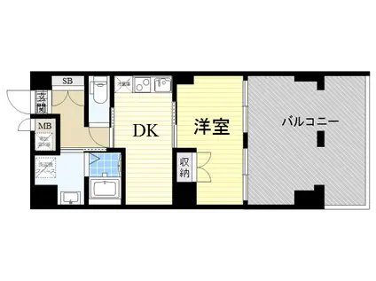 SURF ISLAND SAN SEBASTIAN(1DK/2階)の間取り写真