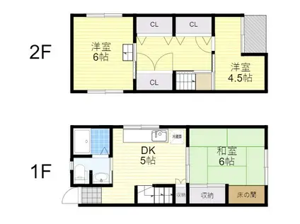 クレスト関大前(4DK)の間取り写真